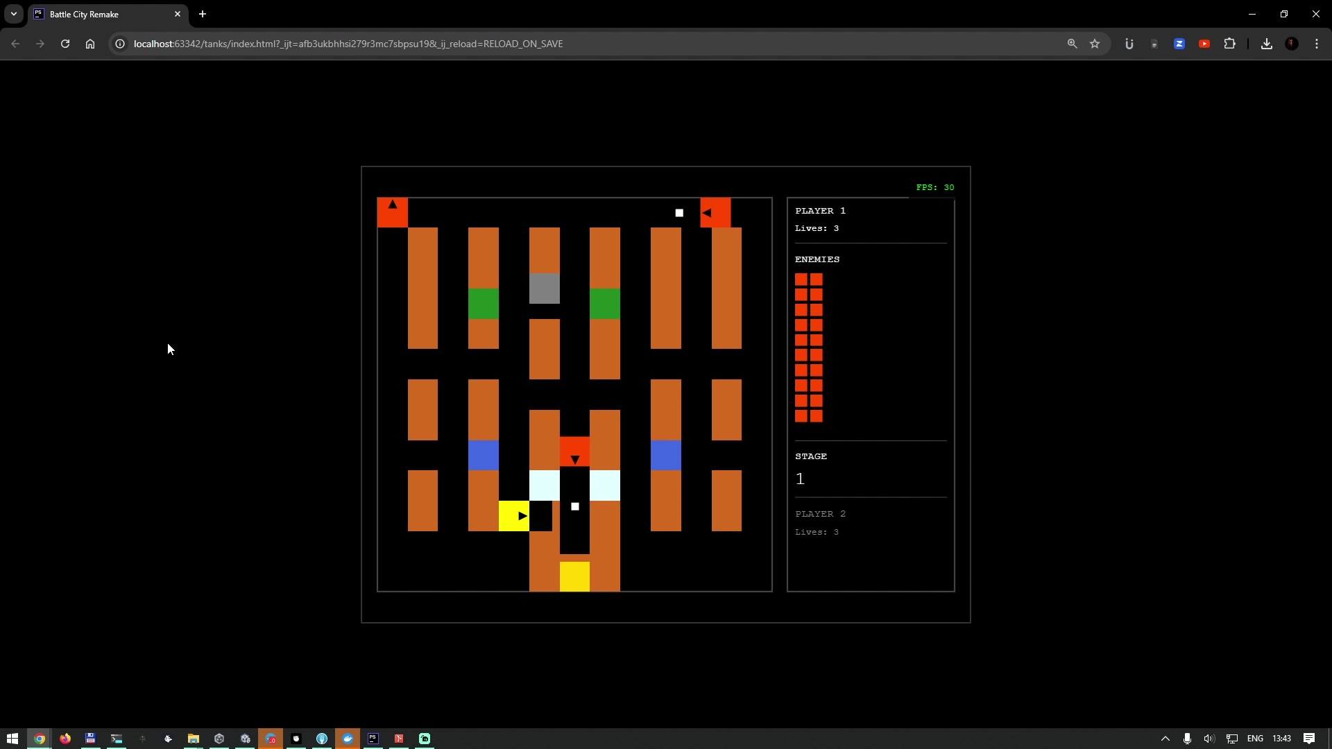 Battle City на JavaScript | Враги